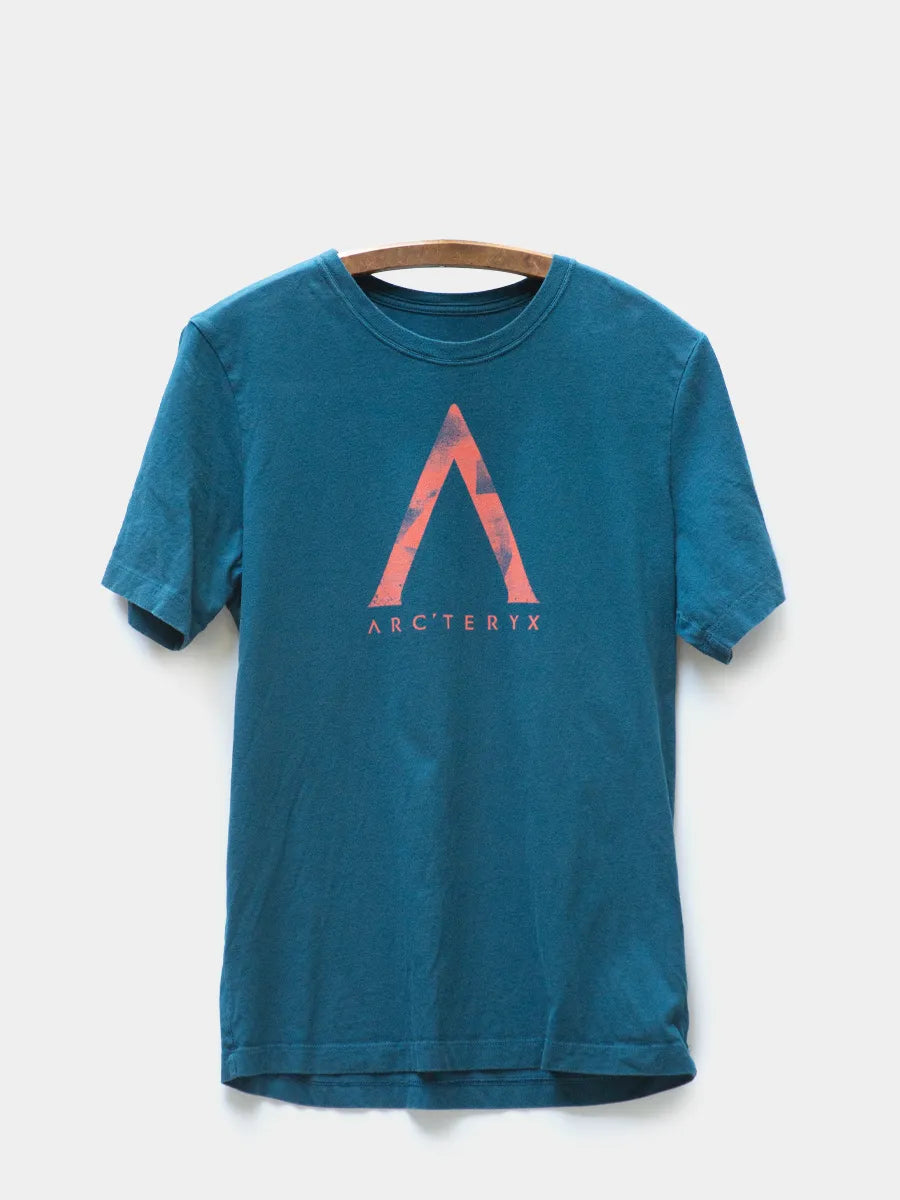 Arc'teryx Graphic Logo Tee in Blue with Pink Graphic "Arc'teryx"