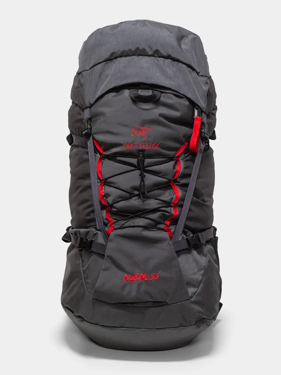 Front view of Arc’teryx NoZone 55L Backpack