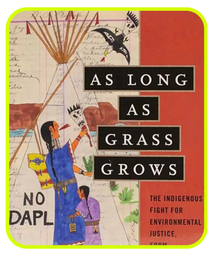 as long as grass grows book cover of indigenous artwork