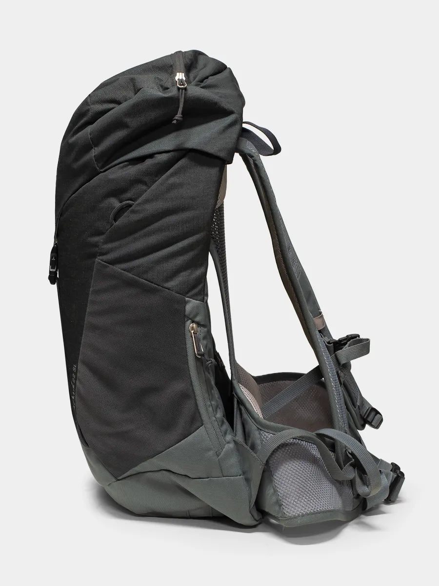 Profile view of Deuter AC Lite 22SL Pack in Graphite on a White background.