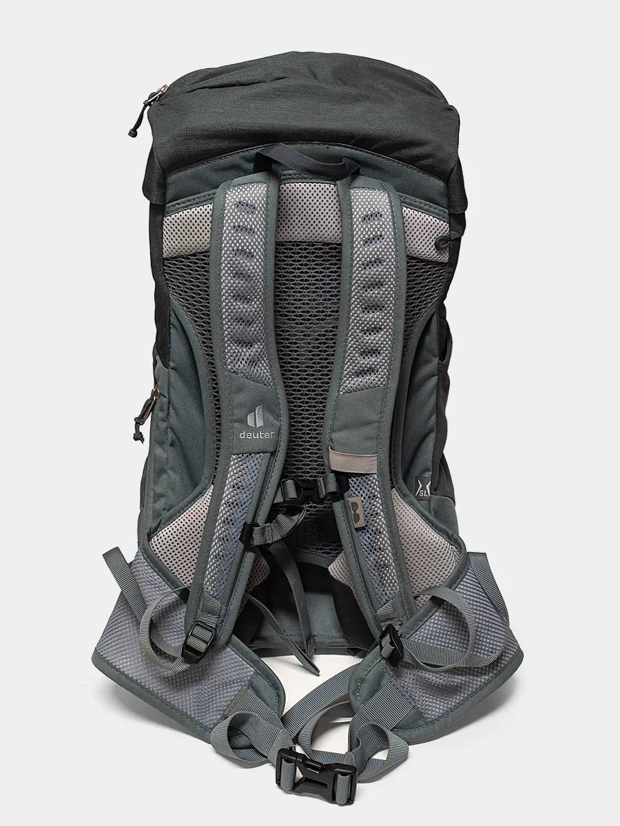 Back view of Deuter AC Lite 22SL Pack in Graphite on White background.