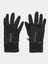 A pair of black gloves designed for touchscreen compatibility.