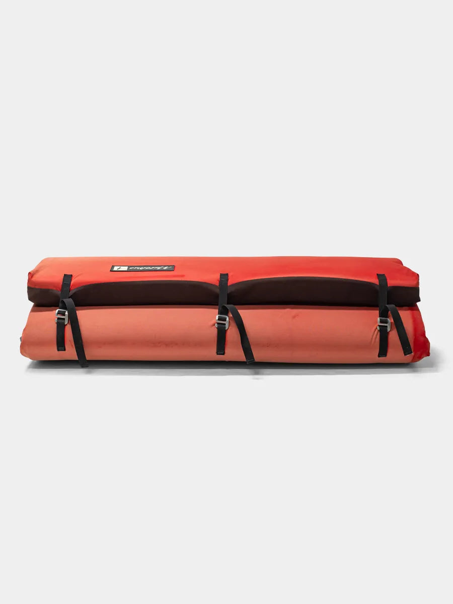 Flat side view of Metolius Bouldering Crash Pad Red