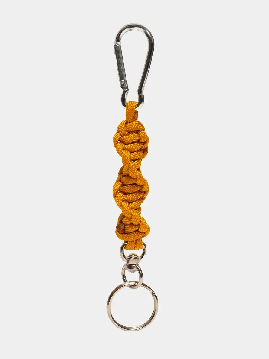 Orange braided keychain