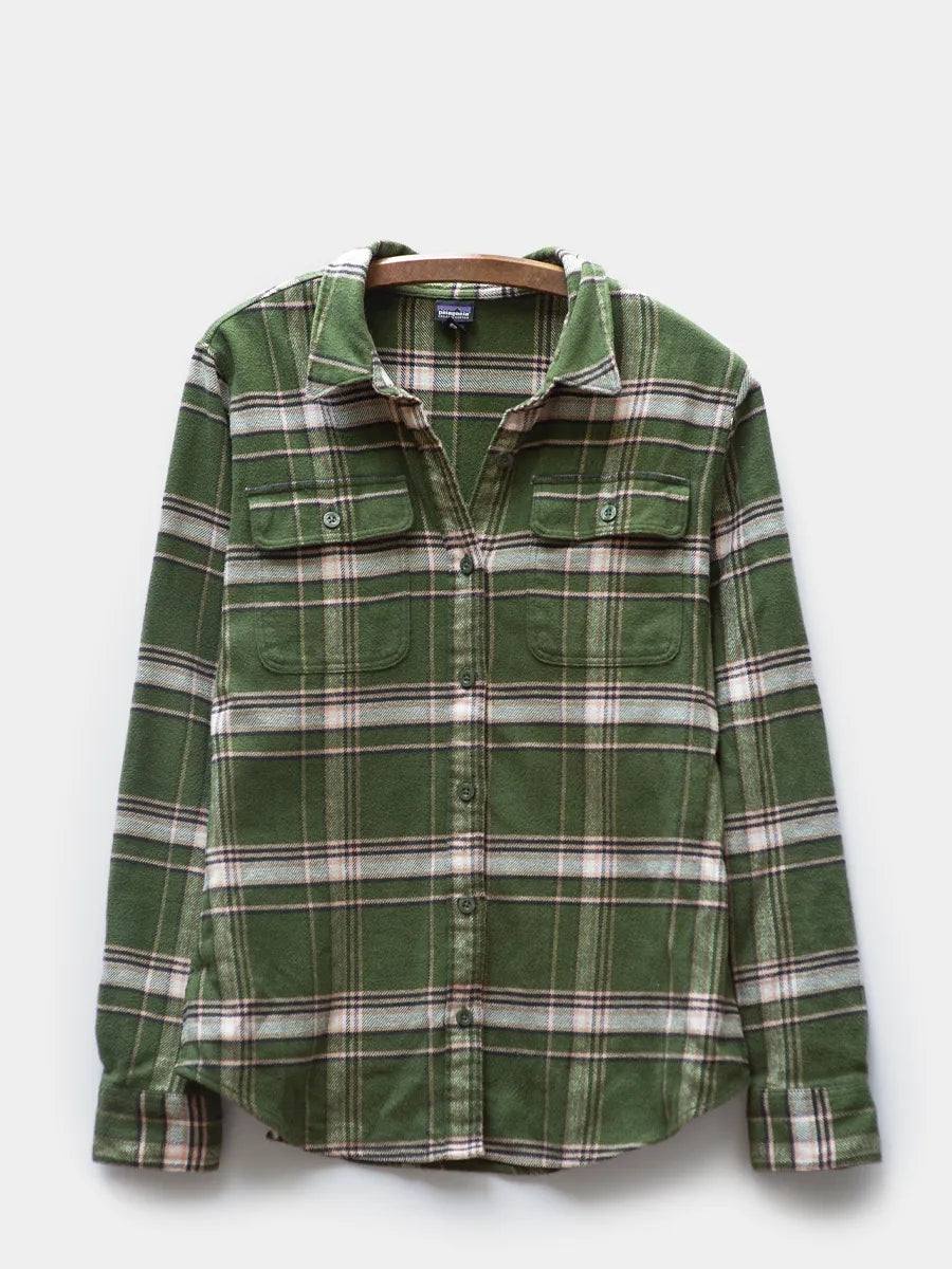 Patagonia Womens Flannel Shirt Organic Cotton in Grasslands Plaid