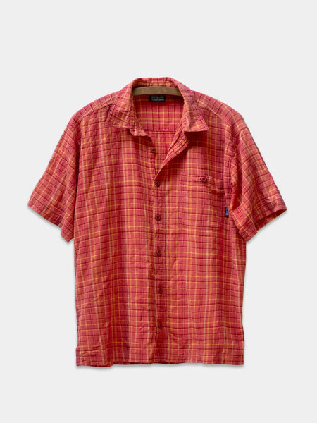 03年製 Patagonia Plaid Short Sleeve Shirt Patagonia Men's Organic cotton short sleeve button up shirt