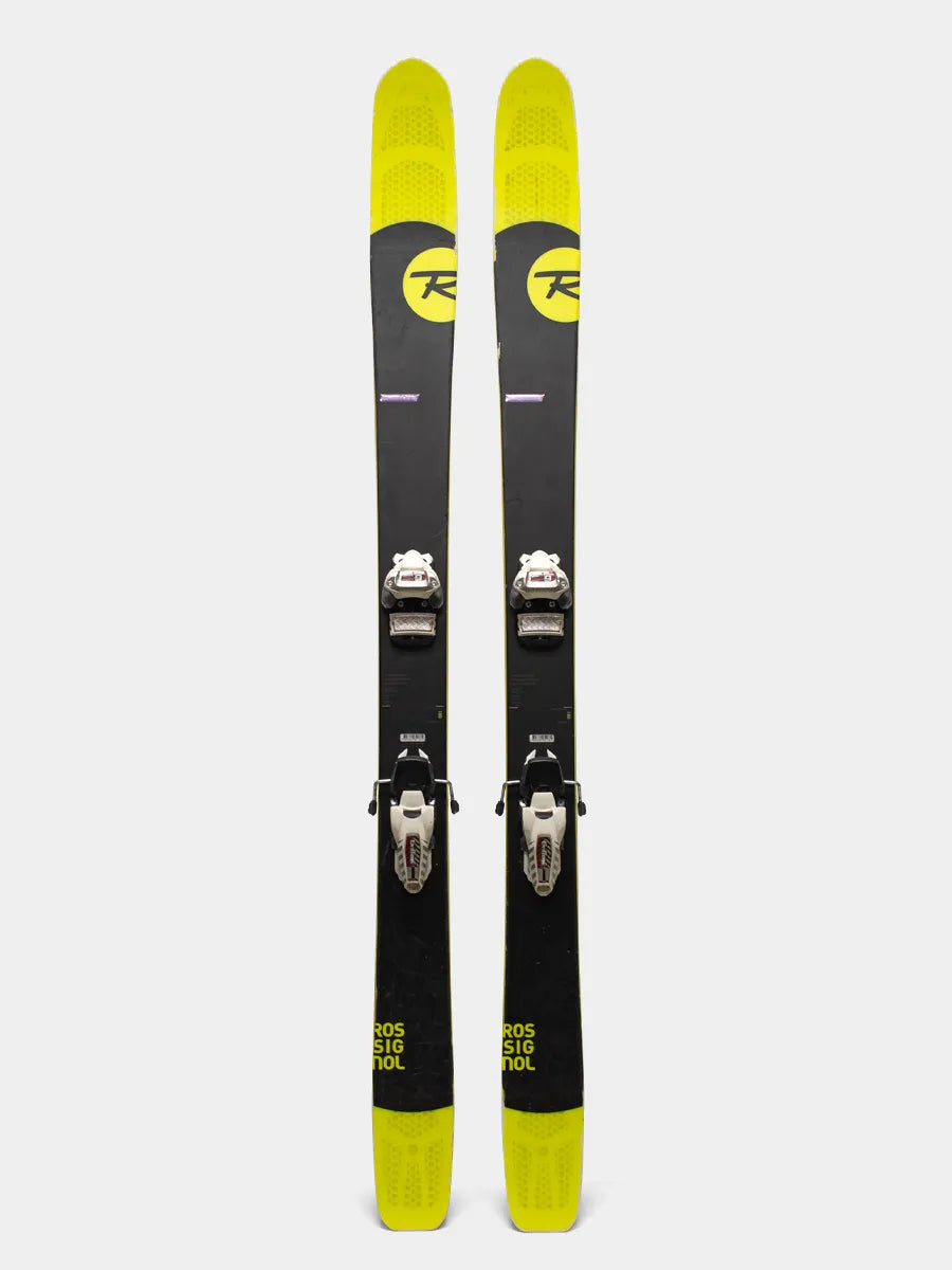 Rossignol Soul 7 FreeRide Skis and Griffon Bindings Yellow Black