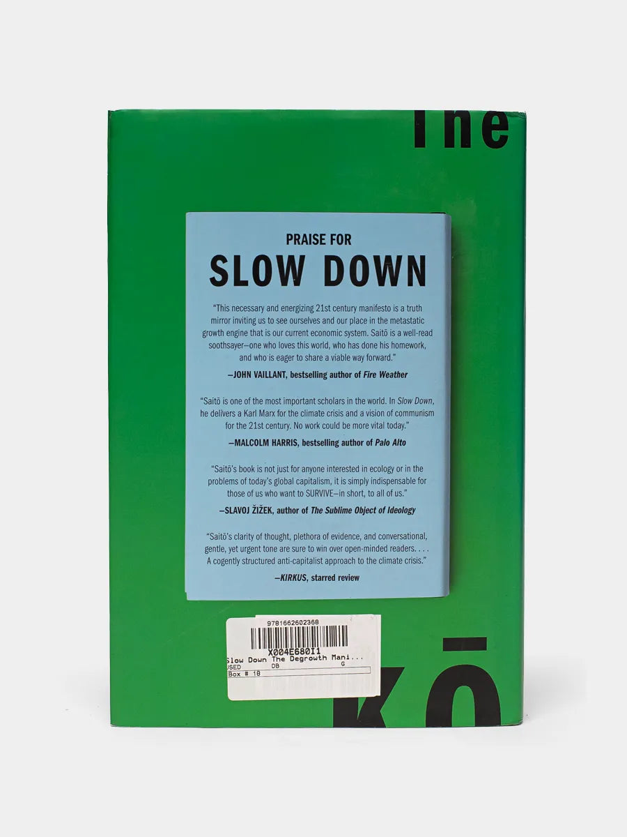 Slow Down: The DeGrowth Manifesto (Hardcover)