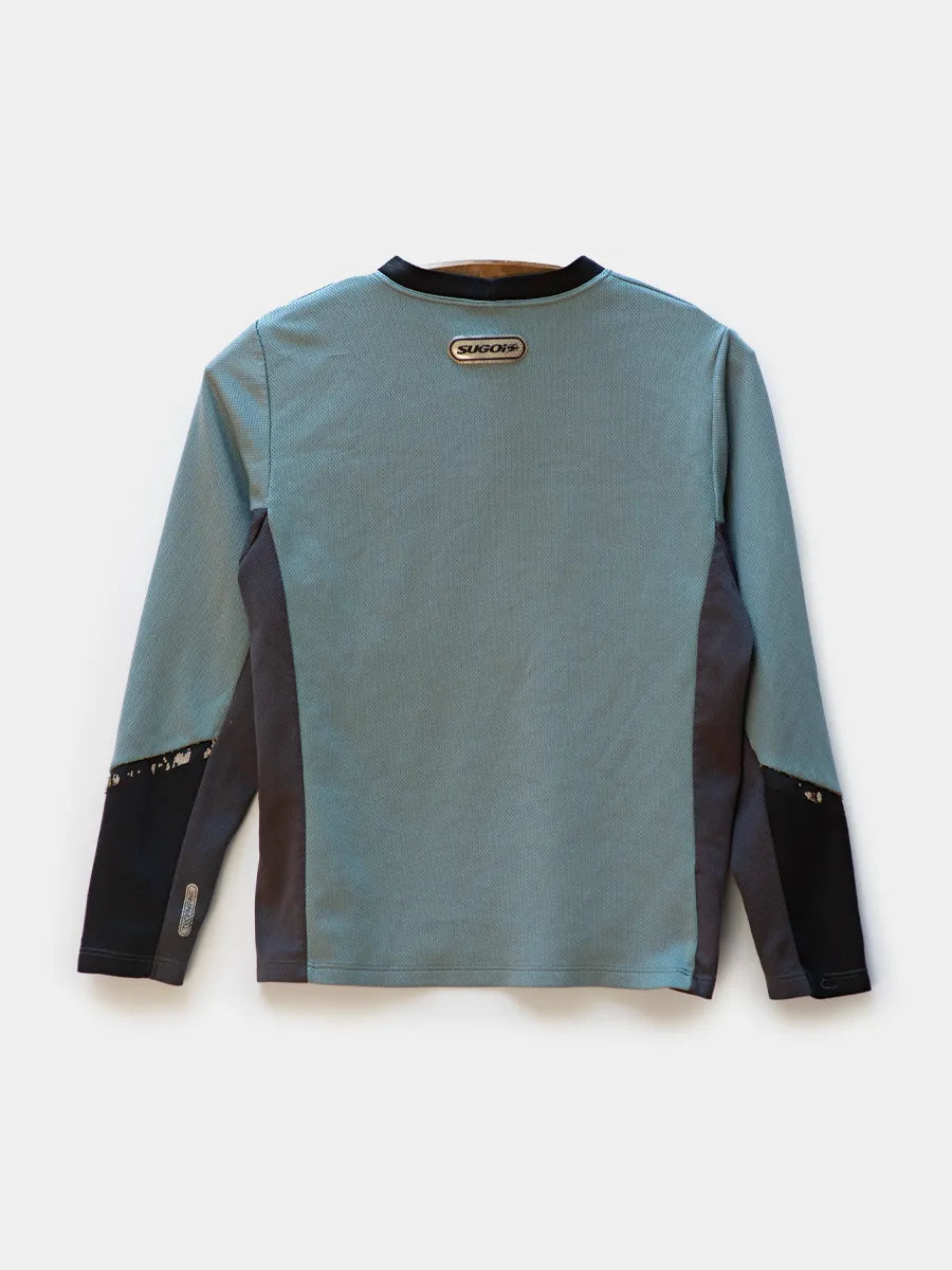 Sugoi Baselayer Back View Teal/Grey/Black