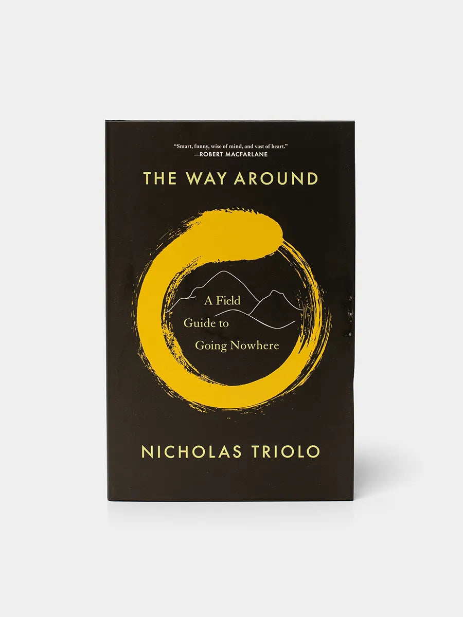 Book cover of 'The Way Around' by Nicholas Triolo with a yellow circle on a black background
