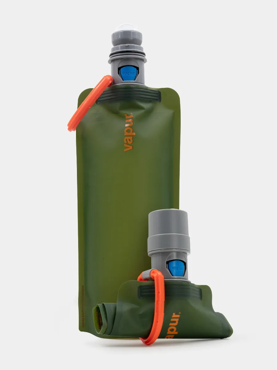 Vapur EZ Lick Collapsible Dog Water Bottle, Olive — photo 2