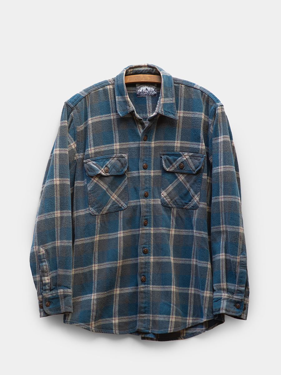 Front view of Vintage Eagle Crest Outdoor Heavy Flannel