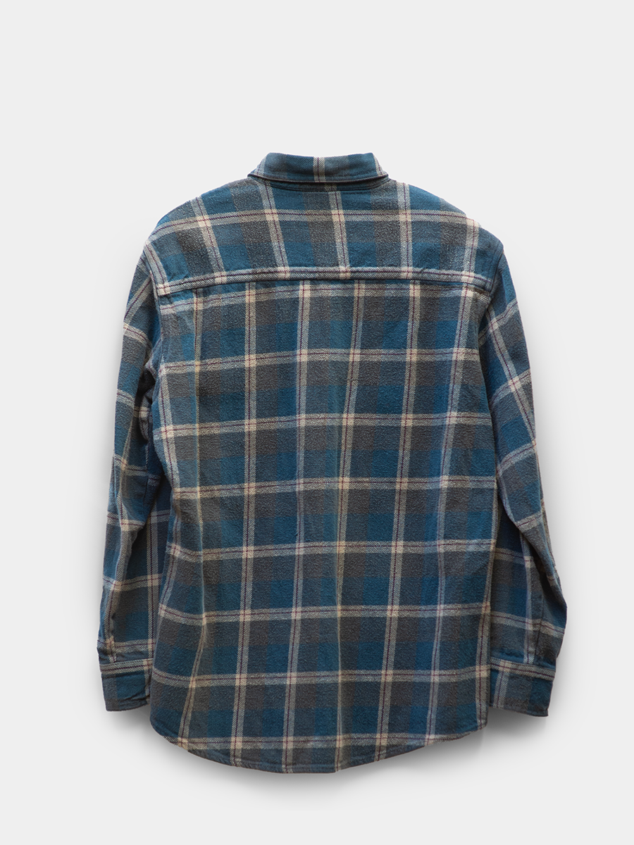 Back view Vintage Eagle Crest Outdoor Heavy Flannel