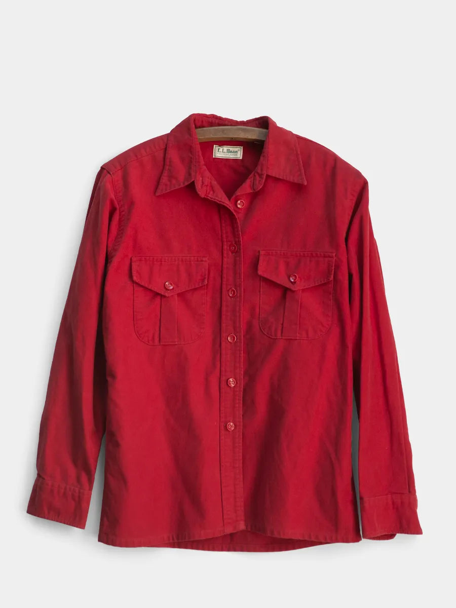 Front view of Vintage LL Bean Bed button-down shirt