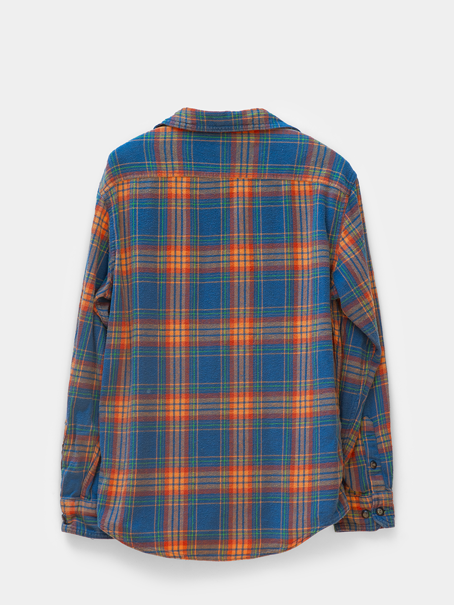 back view of vintage sonoma flannel