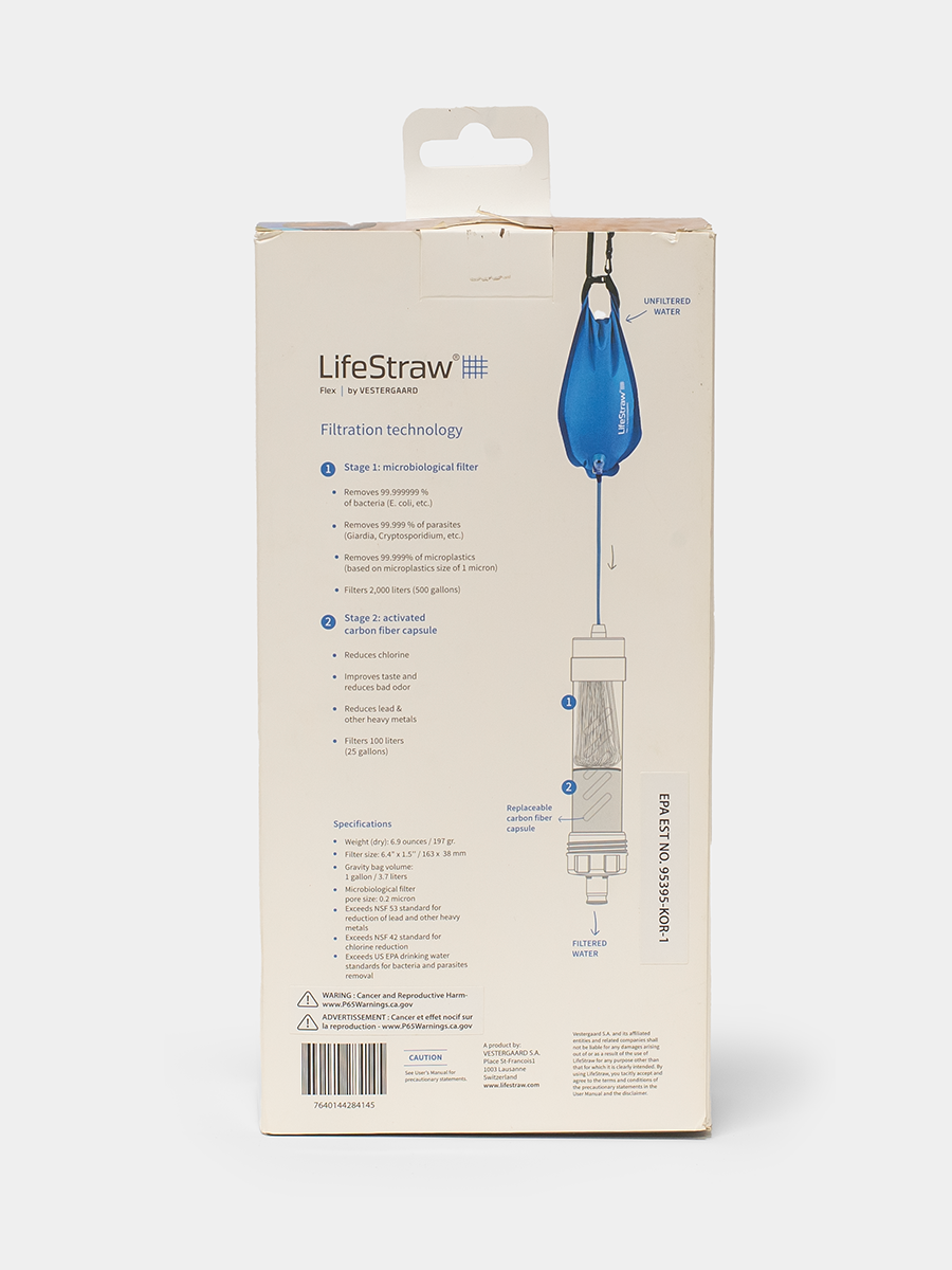 LifeStraw product packaging with filter illustration on a white background