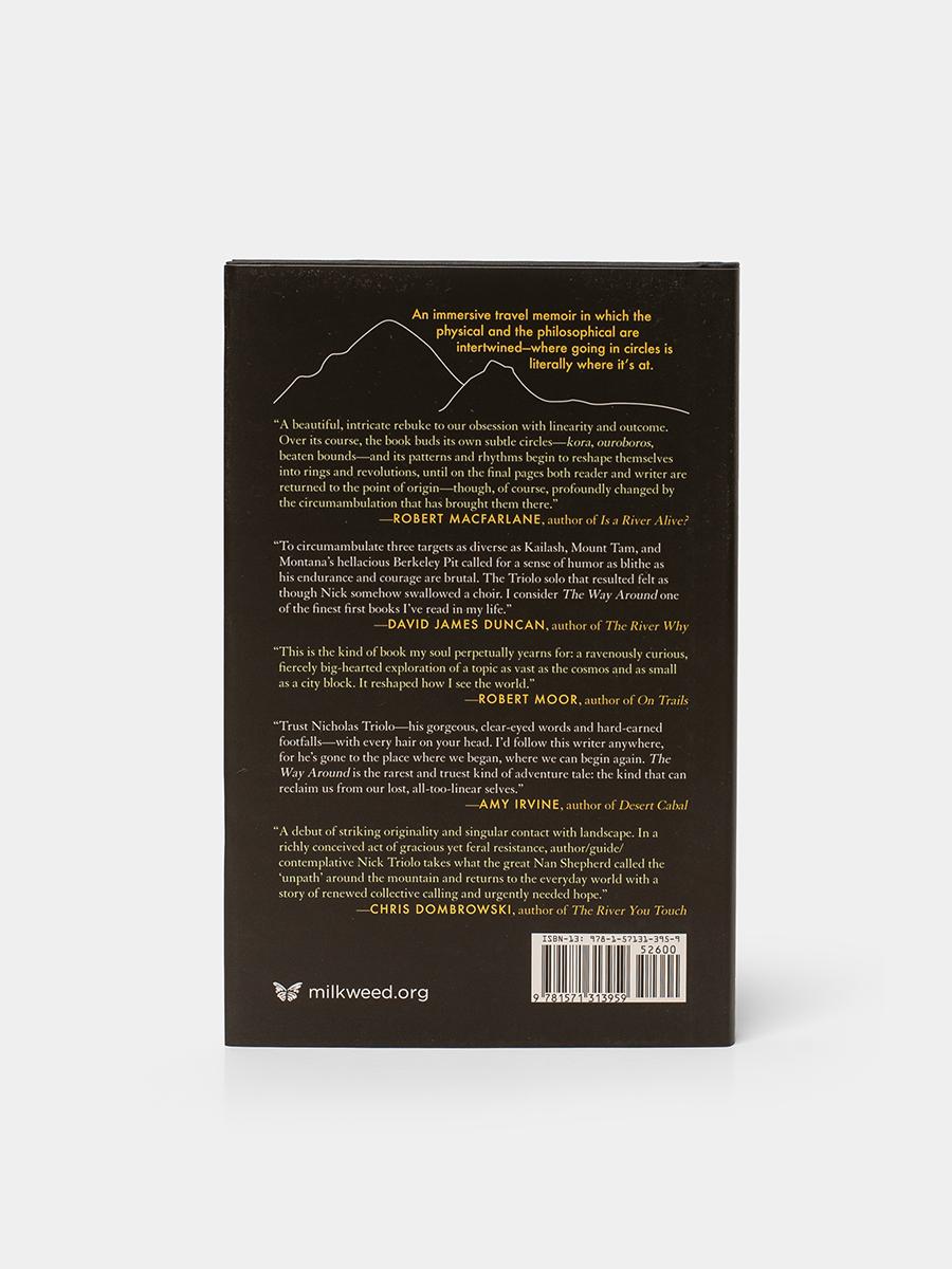 Back cover of a book with text and a barcode on a white background