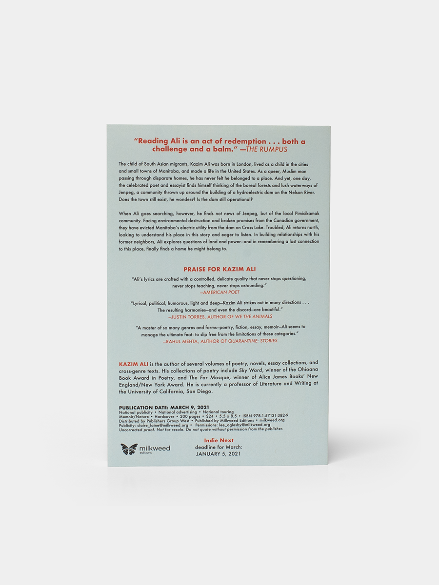 Back cover Northern Light Power, Land, and the Memory of Water by Kazim Ali