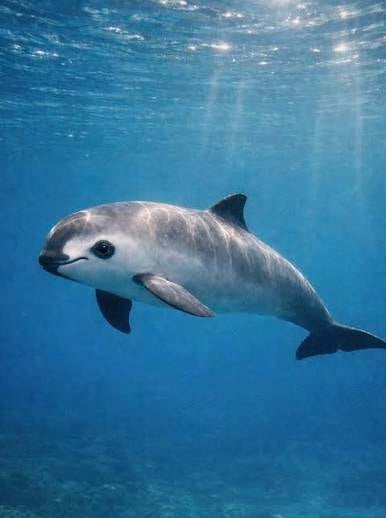 Vaquita underwater