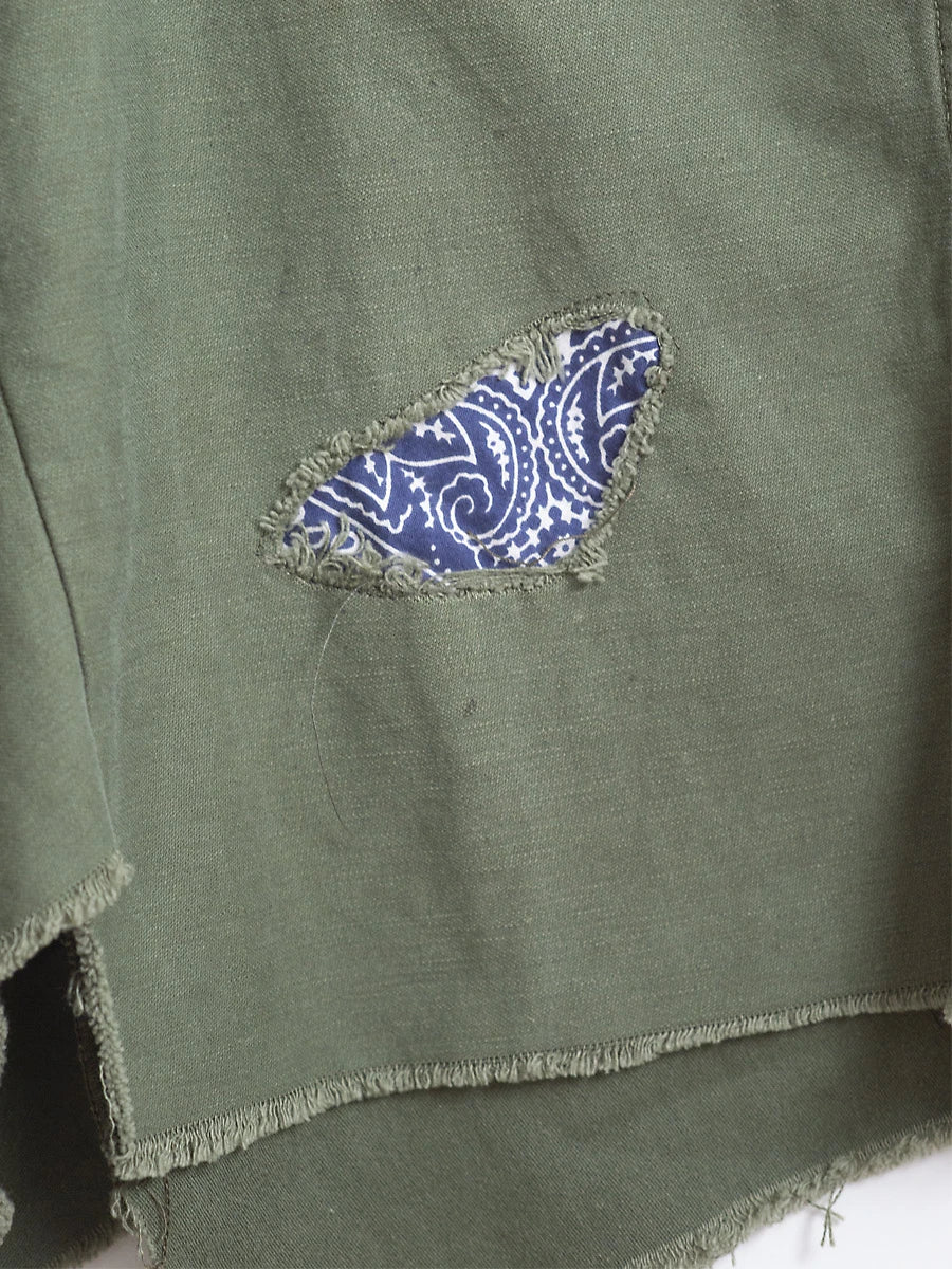 Vintage Army Skirt with Bandana Patch by ICONS - Articles In Common