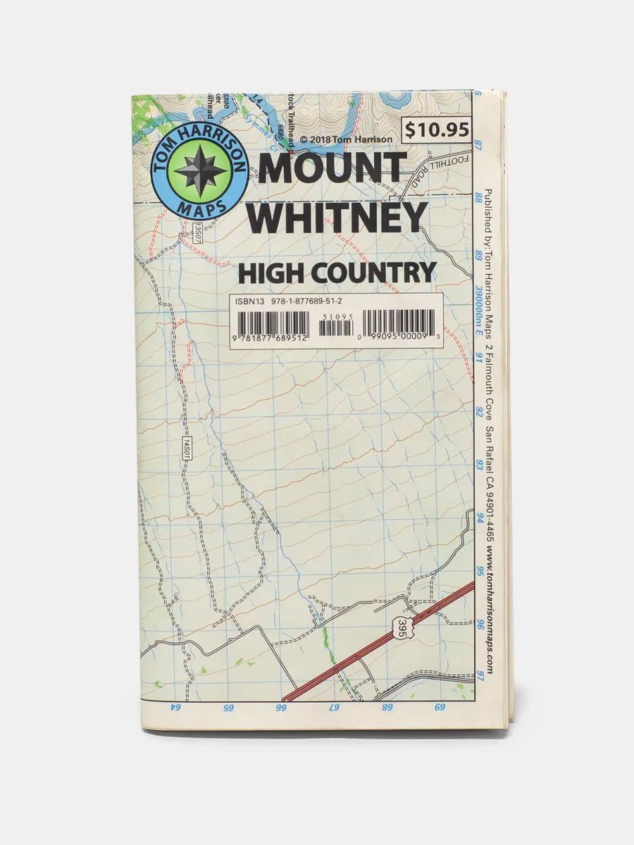 Mount Whitney High Country Tom Harrison Map - Articles In Common